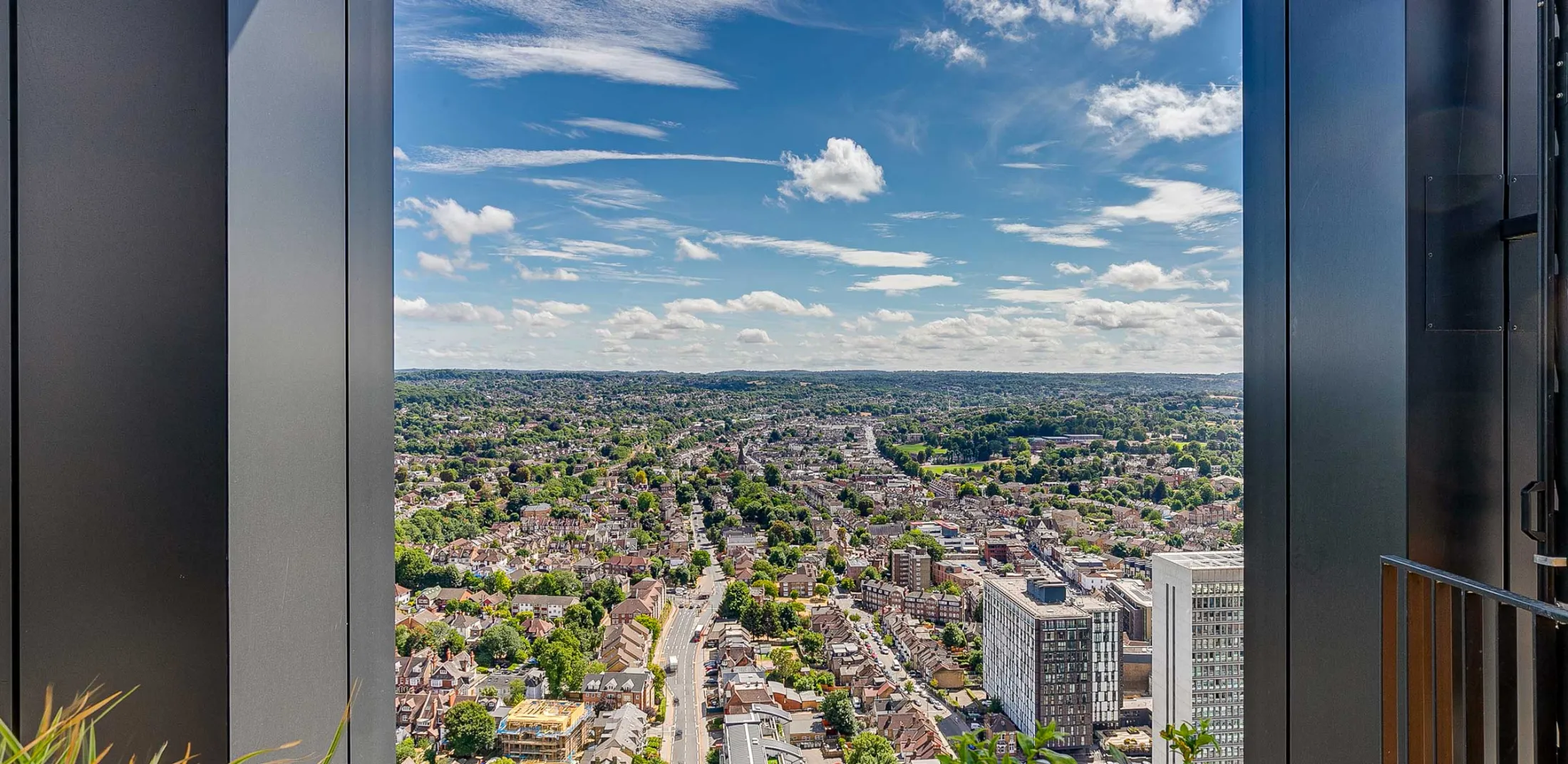 Views from the roof terrace